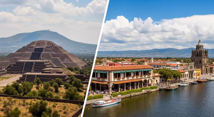 A visual comparison of Teotihuacan vs Tenochtitlan.